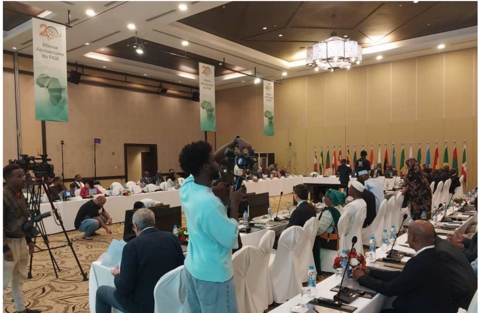 Vue des participants aux travaux de la 16ᵉ Réunion du Comité Directeur et du 13ᵉ Colloque international du Forum des Inspections générales d’État d’Afrique et Institutions Assimilées (FIGE)