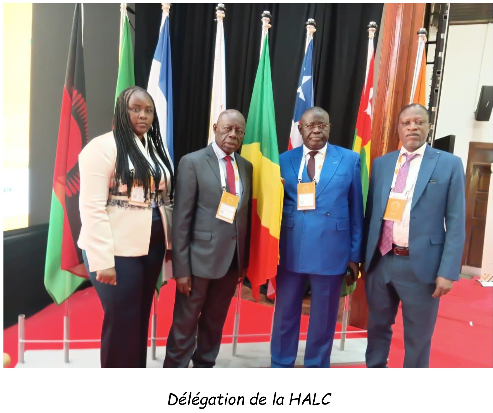 La délégation de la Haute autorité de lutte contre la corruption (HALC) de la République du Congo, conduite par son Président 