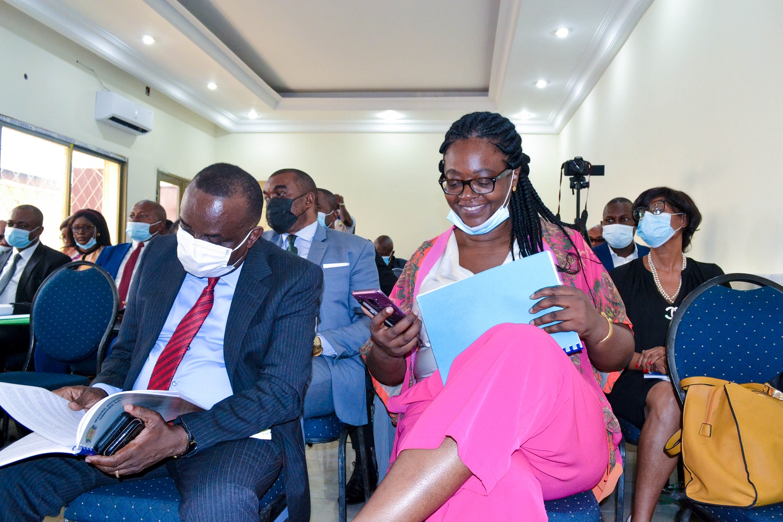Les participants à la séance de sensibilisation